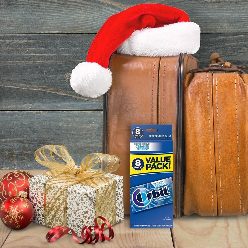 slide 5 of 12, Orbit Sugar-Free Peppermint Gum Value Pack - 14ct/8pk, 14 ct, 8 ct