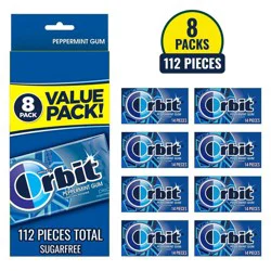 Orbit Sugar-Free Peppermint Gum Value Pack - 14ct/8pk