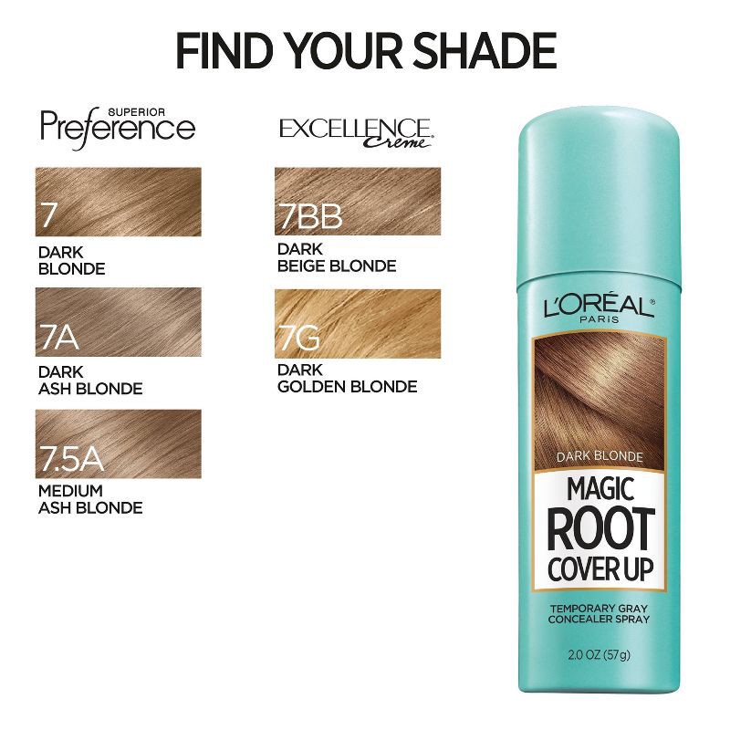 slide 7 of 9, L'Oreal Paris Magic Root Cover Up - Dark Blonde - 2.0oz, 2 oz