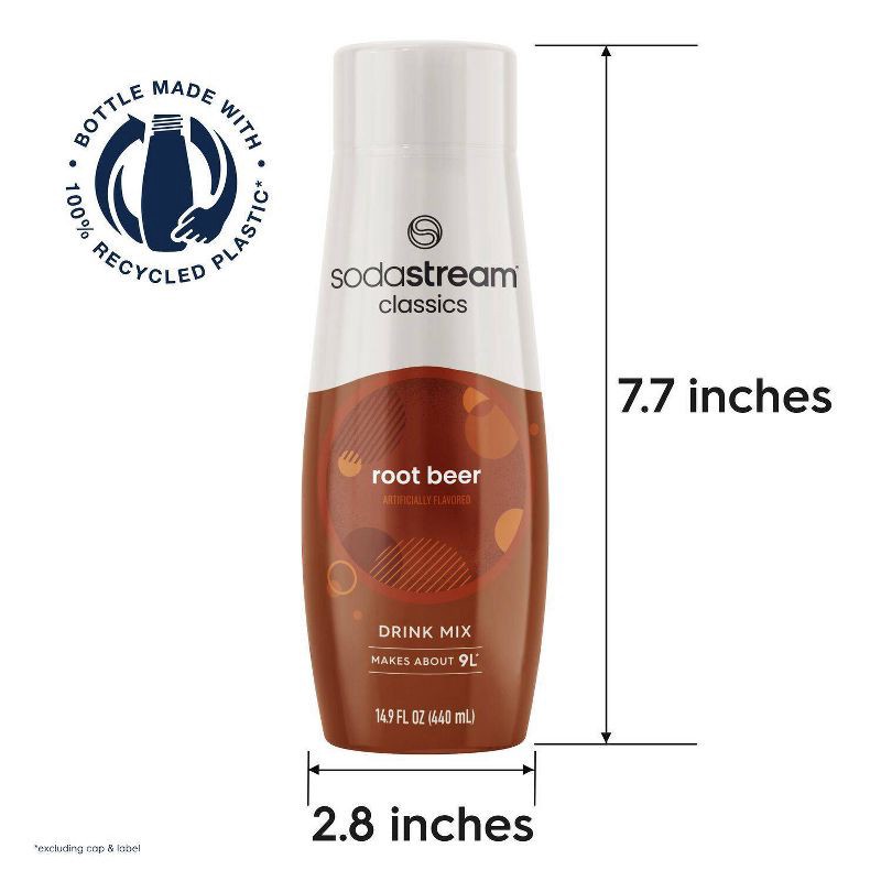 slide 7 of 8, SodaStream Root Beer Sodamix - 14.9 fl oz, 14.9 fl oz