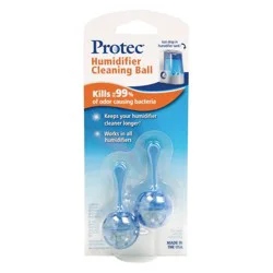 Protec 2pk Humidifier Cleaning Balls: Non-Toxic Multi-Surface Cleaner Pellets for Fresh Scented Humidifiers