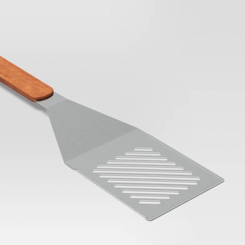 slide 3 of 5, 7pc Stainless Steel Grill Tool Set Light Silver - Room Essentials™, 7 ct