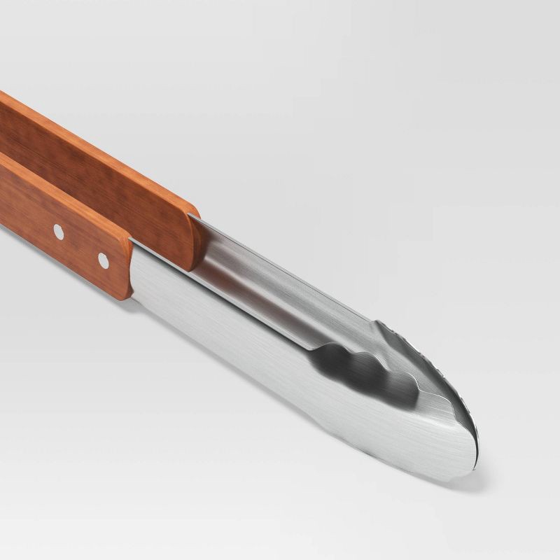 slide 4 of 5, 7pc Stainless Steel Grill Tool Set Light Silver - Room Essentials™, 7 ct