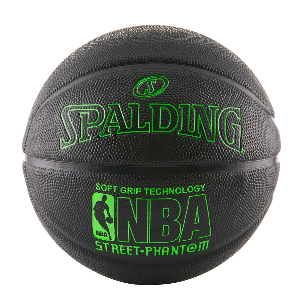 slide 3 of 4, Spalding NBA Street Phantom 29.5" Basketball - Black, 1 ct