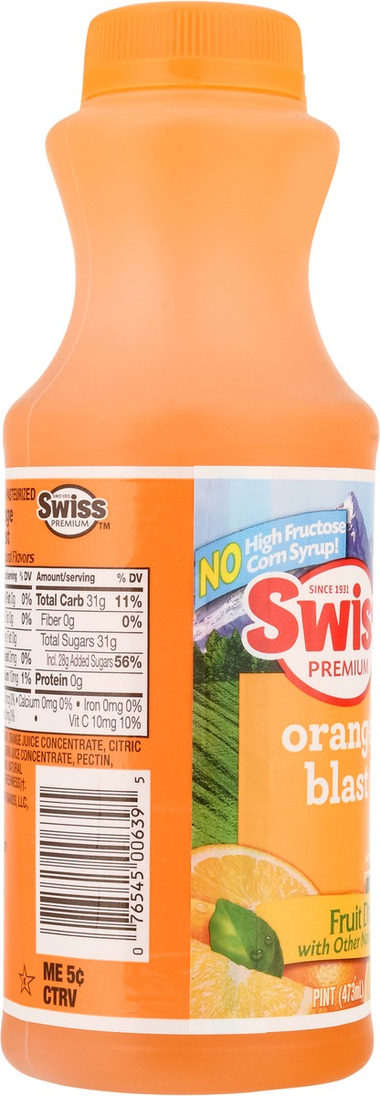 slide 5 of 13, Swiss Premium Orange Blast Fruit Drink - 1 pint, 1 pint