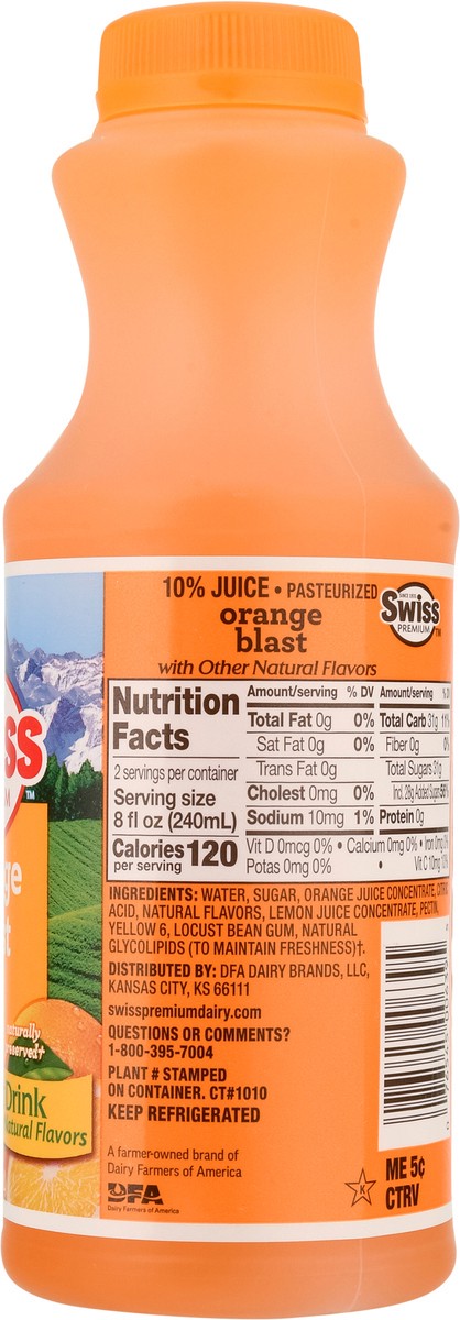 slide 7 of 13, Swiss Premium Orange Blast Fruit Drink - 1 pint, 1 pint