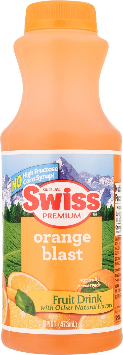slide 9 of 13, Swiss Premium Orange Blast Fruit Drink - 1 pint, 1 pint