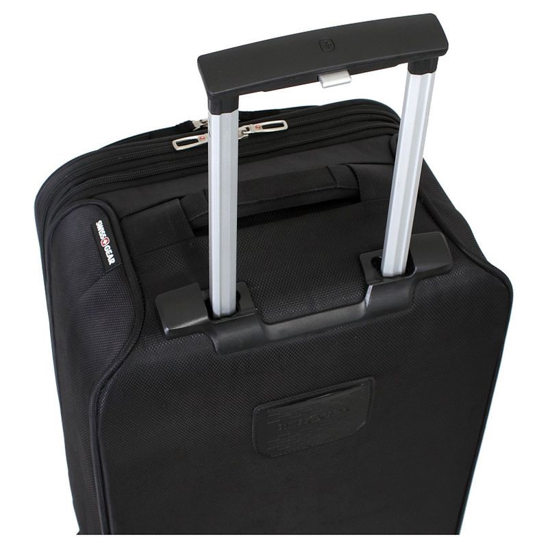 slide 3 of 6, SWISSGEAR Zurich Softside Carry On Spinner Suitcase - Black, 1 ct