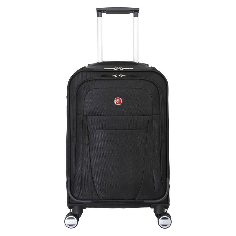 slide 6 of 6, SWISSGEAR Zurich Softside Carry On Spinner Suitcase - Black, 1 ct