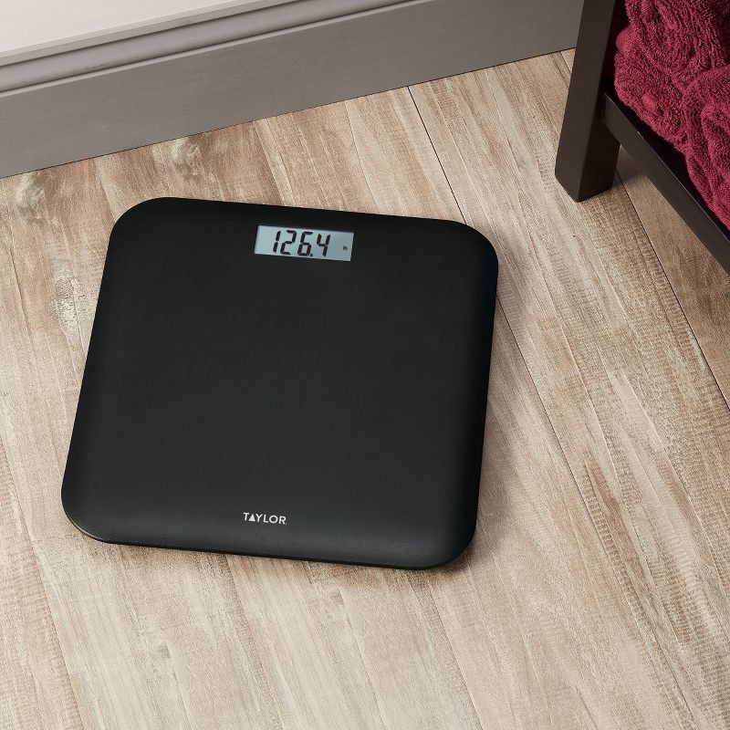 slide 8 of 9, Taylor Digital Lightweight Bathroom Scale - Black, 1 ct