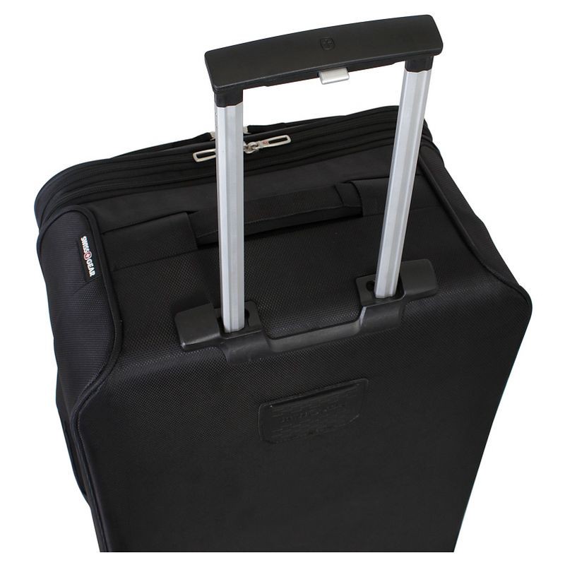 slide 3 of 7, SWISSGEAR Zurich Softside Large Checked Suitcase - Black, 1 ct