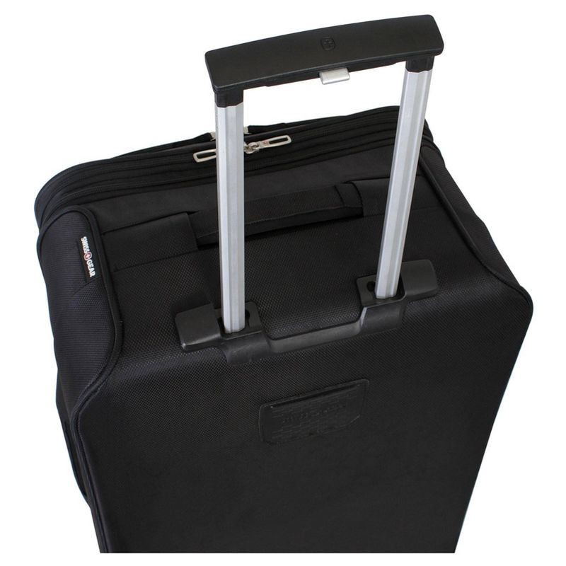 slide 4 of 7, SWISSGEAR Zurich Softside Large Checked Suitcase - Black, 1 ct