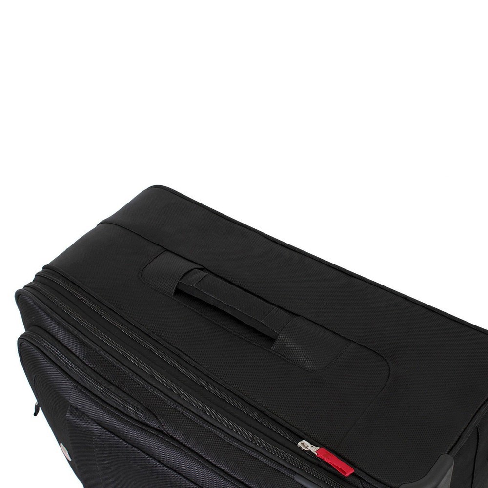 slide 5 of 7, SWISSGEAR Zurich Softside Large Checked Suitcase - Black, 1 ct