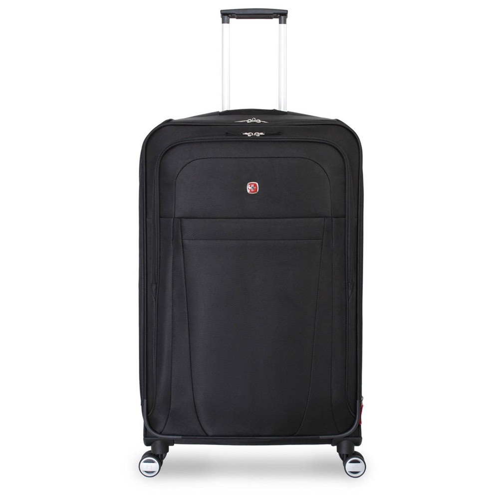 slide 7 of 7, SWISSGEAR Zurich Softside Large Checked Suitcase - Black, 1 ct