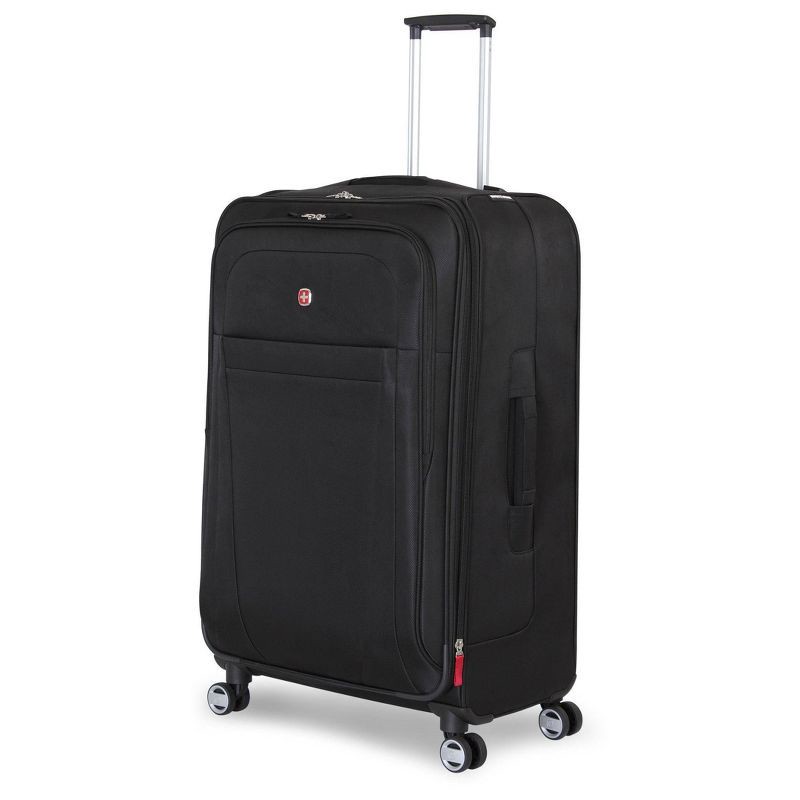 slide 1 of 7, SWISSGEAR Zurich Softside Large Checked Suitcase - Black, 1 ct