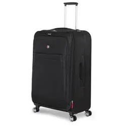 SWISSGEAR Zurich Softside Large Checked Suitcase - Black