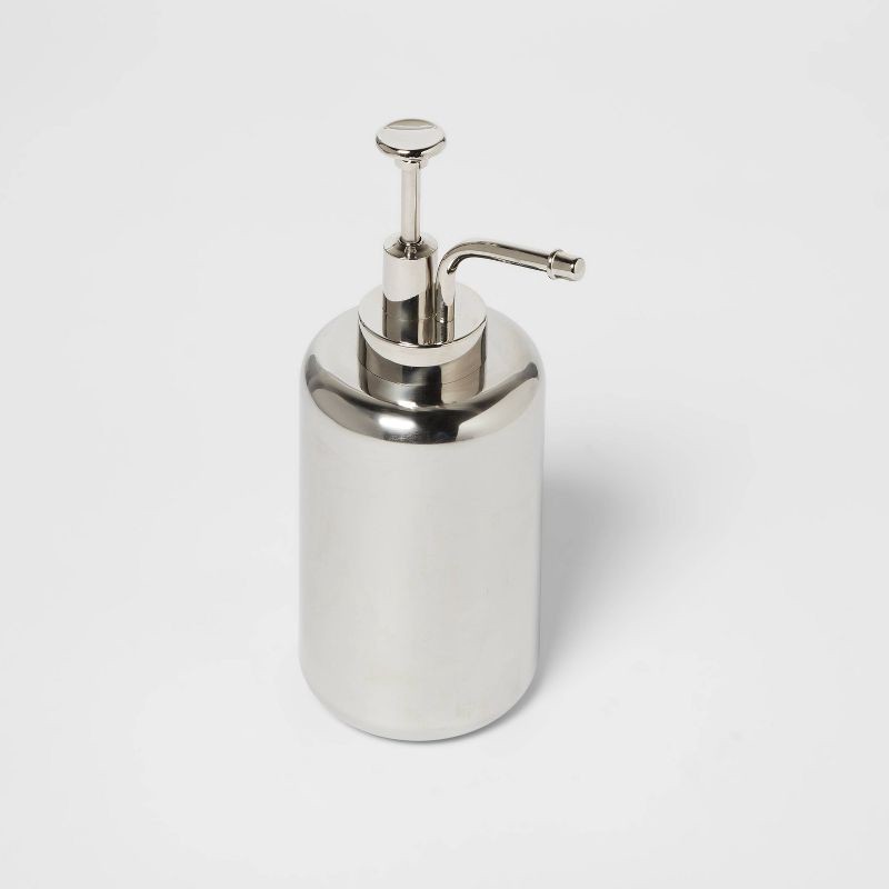 slide 3 of 4, Oilcan Soap Pump Chrome - Threshold™, 1 ct