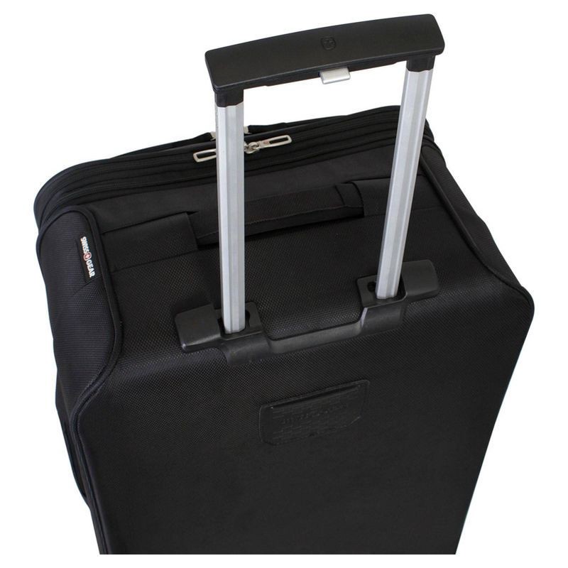 slide 5 of 7, SWISSGEAR Zurich Softside Medium Checked Spinner Suitcase - Black, 1 ct