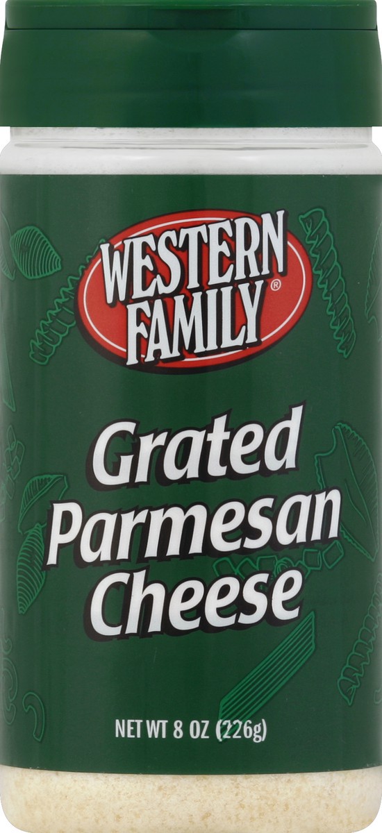 slide 6 of 6, Western Family 100% Grated Parmesan Cheese, 8 oz