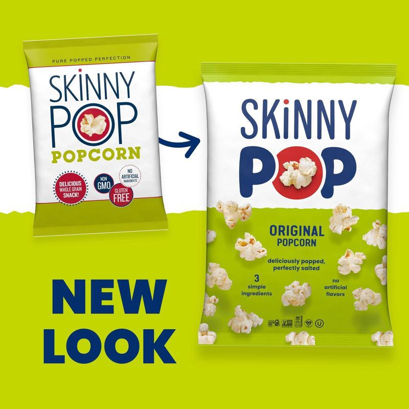 slide 5 of 5, SkinnyPop Original Popcorn - 1oz, 1 oz