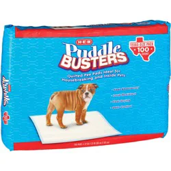 H-E-B Puddle Busters Quilted Pee Pads - Texas-Size Pack