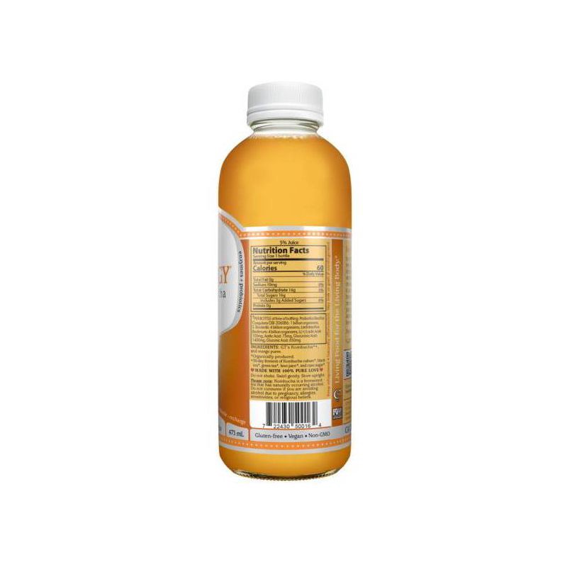 slide 3 of 3, GT's Synergy Mystic Mango Organic Vegan Kombucha - 16 fl oz, 16 fl oz