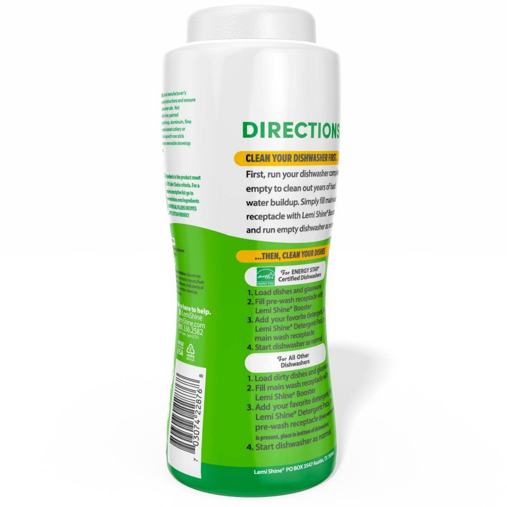 Lemi Shine Dish Detergent Booster Fresh Lemon Scent 24 oz Shipt