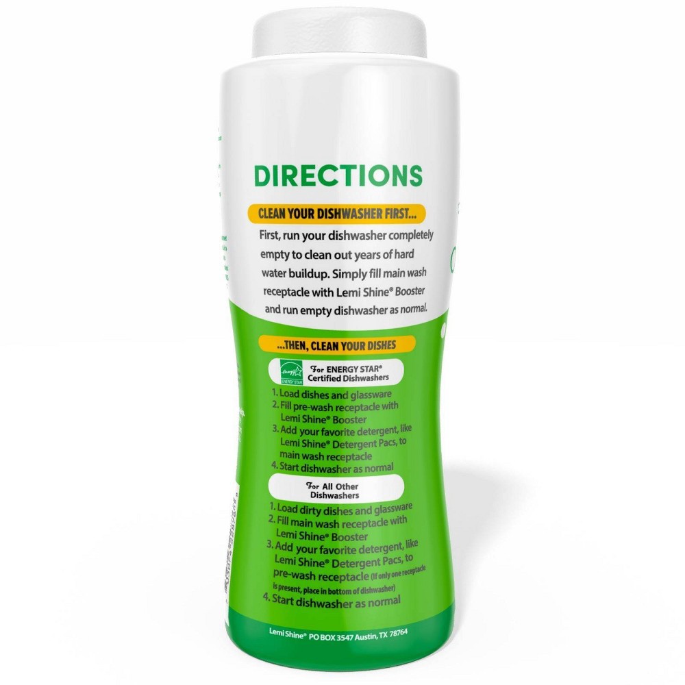 Lemi Shine Dish Detergent Booster Fresh Lemon Scent 24 oz Shipt