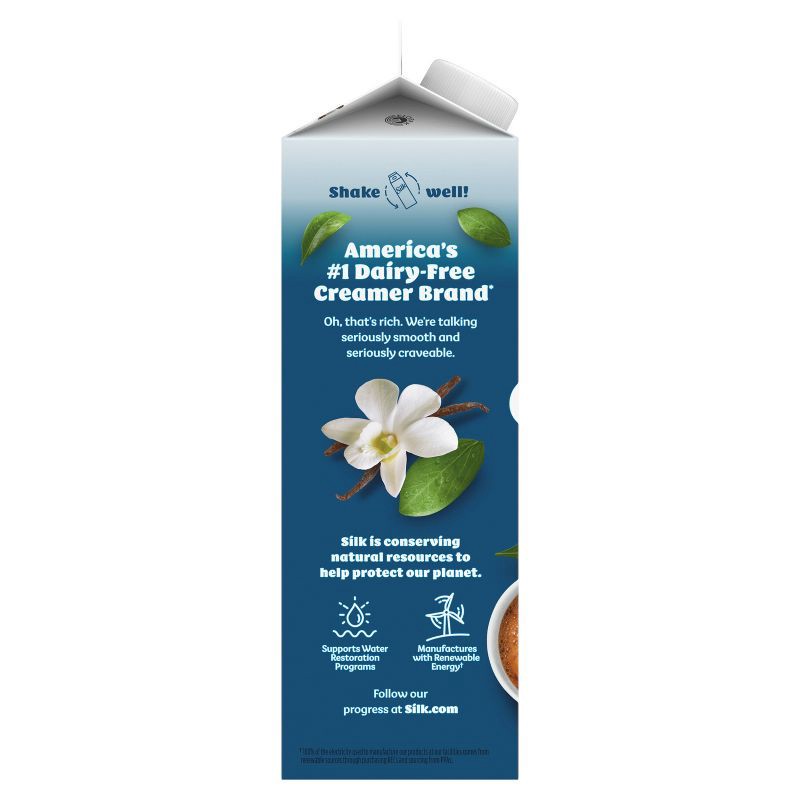 slide 12 of 12, Silk Vanilla Soy Creamer - 32 fl oz (1qt), 32 fl oz, 1 qt