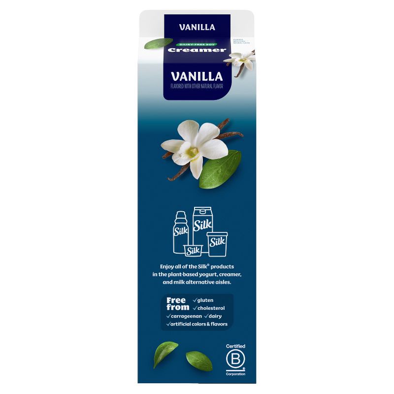 Silk Vanilla Soy Creamer - 32 fl oz (1qt) 32 fl oz, 1 qt