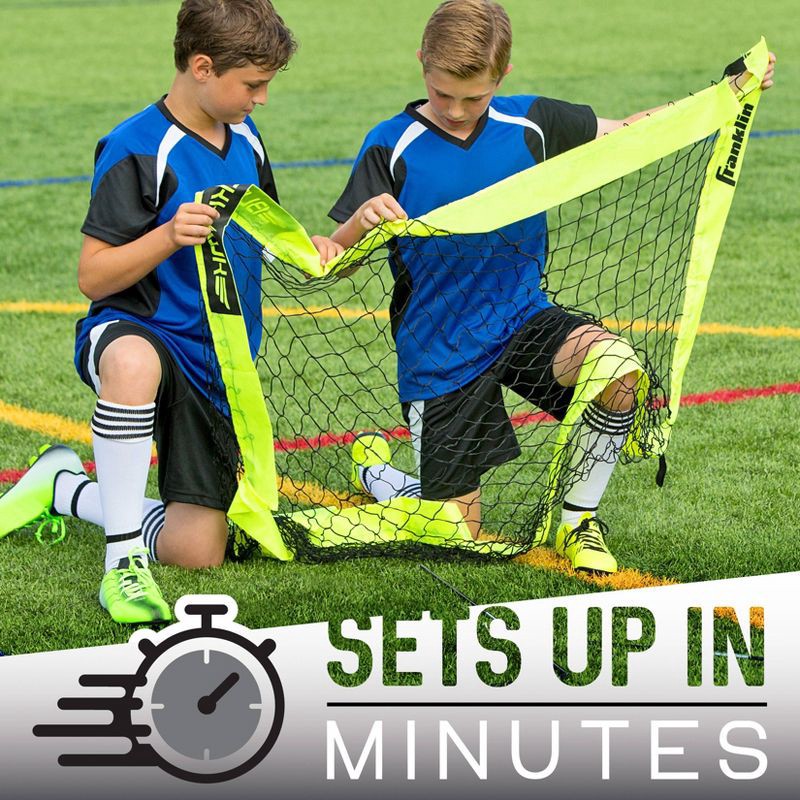 slide 5 of 9, Franklin Sports Blackhawk 6'6"x3'3" Pop-Up Soccer Goal, 1 ct