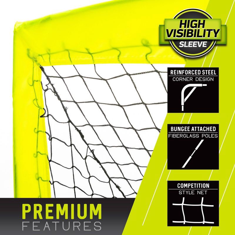 slide 6 of 9, Franklin Sports Blackhawk 6'6"x3'3" Pop-Up Soccer Goal, 1 ct