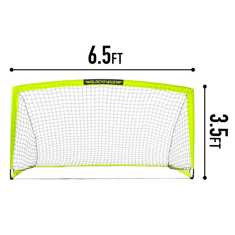 slide 9 of 9, Franklin Sports Blackhawk 6'6"x3'3" Pop-Up Soccer Goal, 1 ct