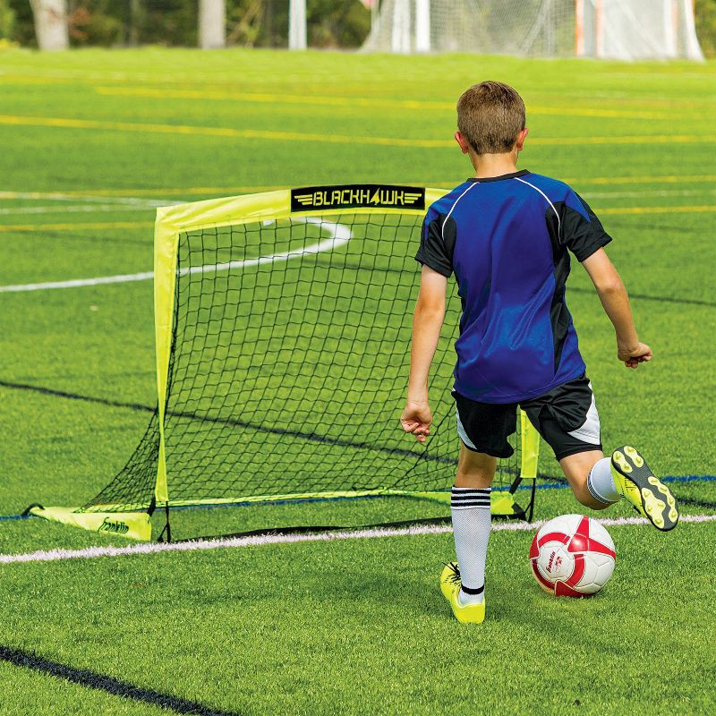 slide 3 of 5, Franklin Sports Blackhawk 4'x3' Pop-Up Soccer Goal, 1 ct