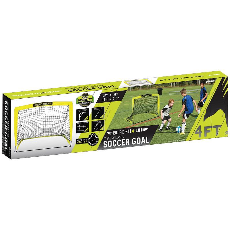 slide 5 of 5, Franklin Sports Blackhawk 4'x3' Pop-Up Soccer Goal, 1 ct