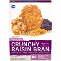 slide 1 of 1, KrogerCrunchy Raisin Bran Cereal, 18.2 oz