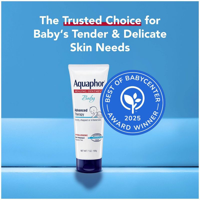 slide 3 of 15, Aquaphor Baby Healing Ointment Advanced Therapy Skin Protectant - Dry Skin and Diaper Rash Ointment - 7oz, 7 oz