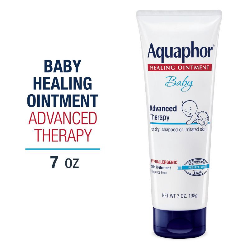 slide 12 of 13, Aquaphor Baby Healing Ointment Advanced Therapy Skin Protectant - Dry Skin and Diaper Rash Ointment - 7oz, 7 oz