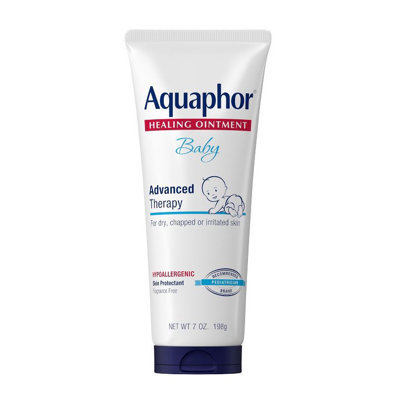 slide 1 of 10, Aquaphor Baby Healing Ointment Advanced Therapy Skin Protectant - Dry Skin and Diaper Rash Ointment - 7oz, 7 oz