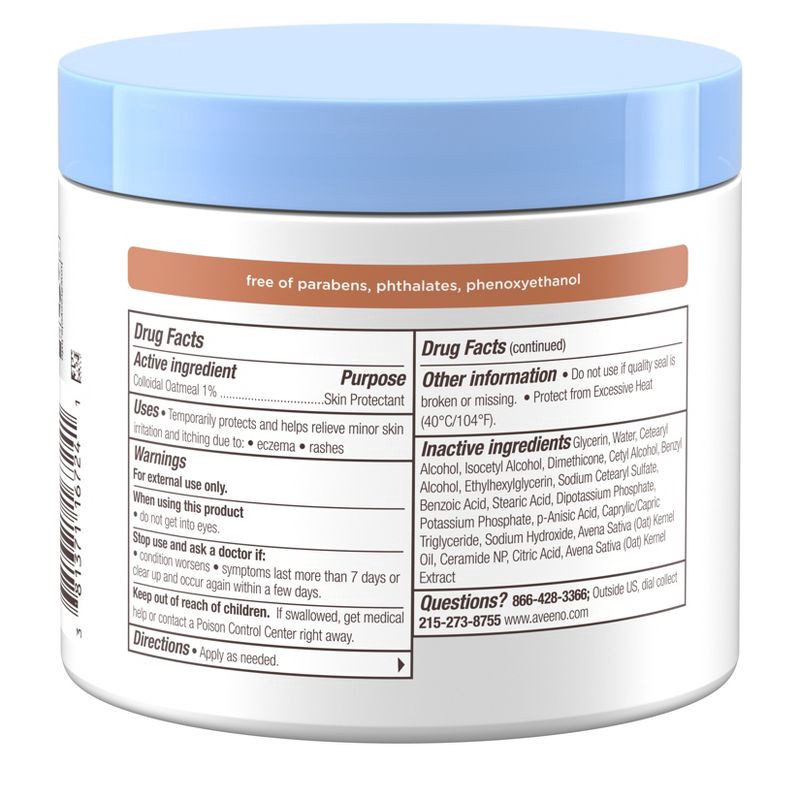 slide 8 of 8, Aveeno Baby Eczema Therapy Nighttime Moisturizing Balm, Soothes & Relieves Dry, Itchy Skin -11oz, 11 oz