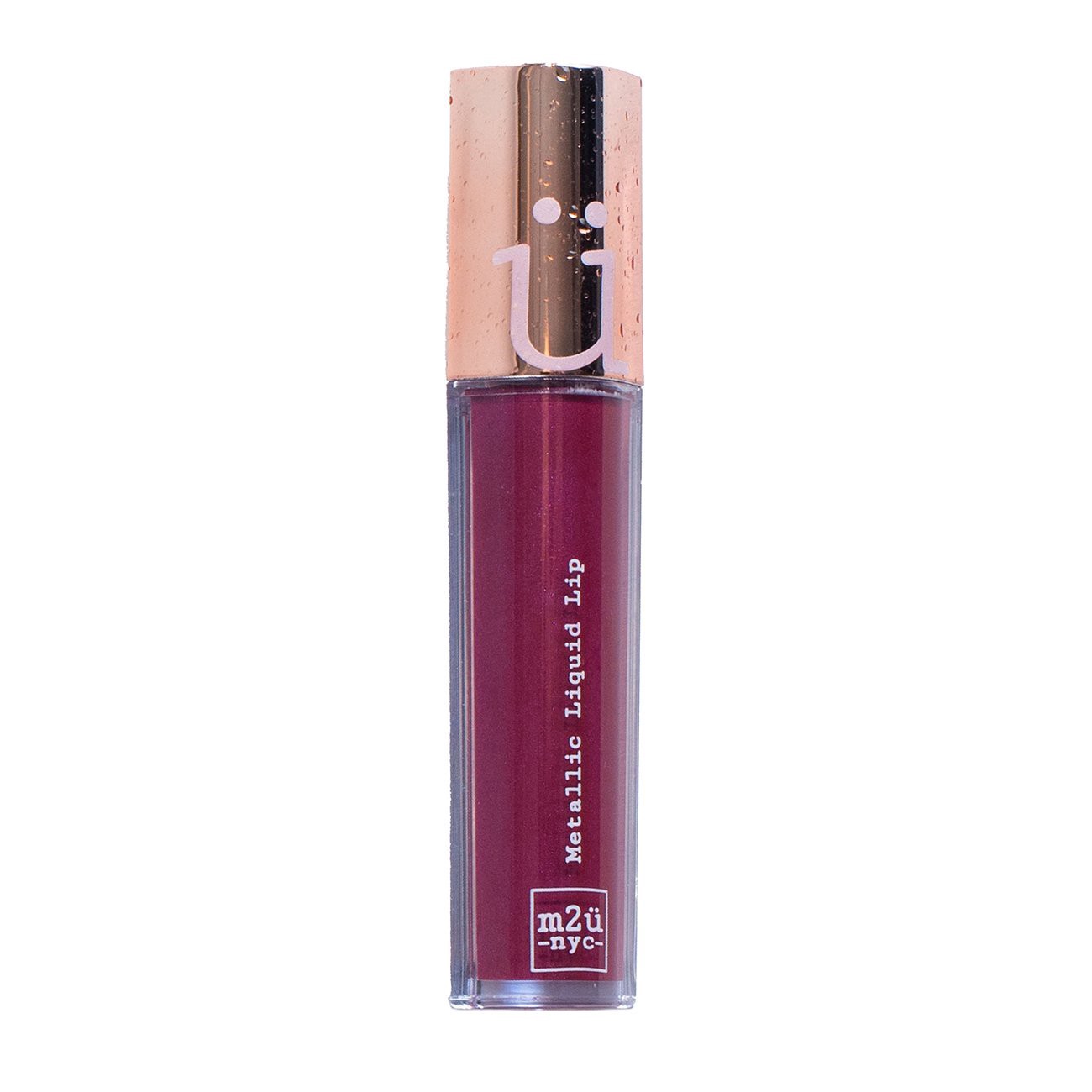 slide 1 of 1, M2U NYC Metallic Liquid Lip Gloss - The Purple, 1 ct
