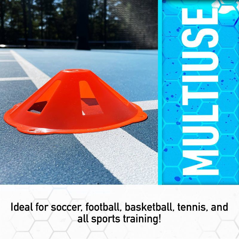 slide 5 of 9, Franklin Sports Franklin Training Discs: Polyethylene Sport Trainers for Soccer & Football, 1 ct