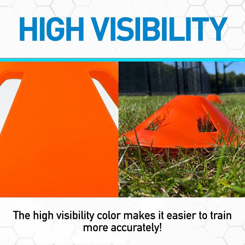 slide 6 of 9, Franklin Sports Franklin Training Discs: Polyethylene Sport Trainers for Soccer & Football, 1 ct