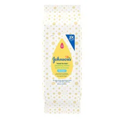 Johnson's Head-to-Toe Gentle Baby Cleansing Cloths, Hypoallergenic, Pre-Moistened Baby Bath Wipe - 15ct