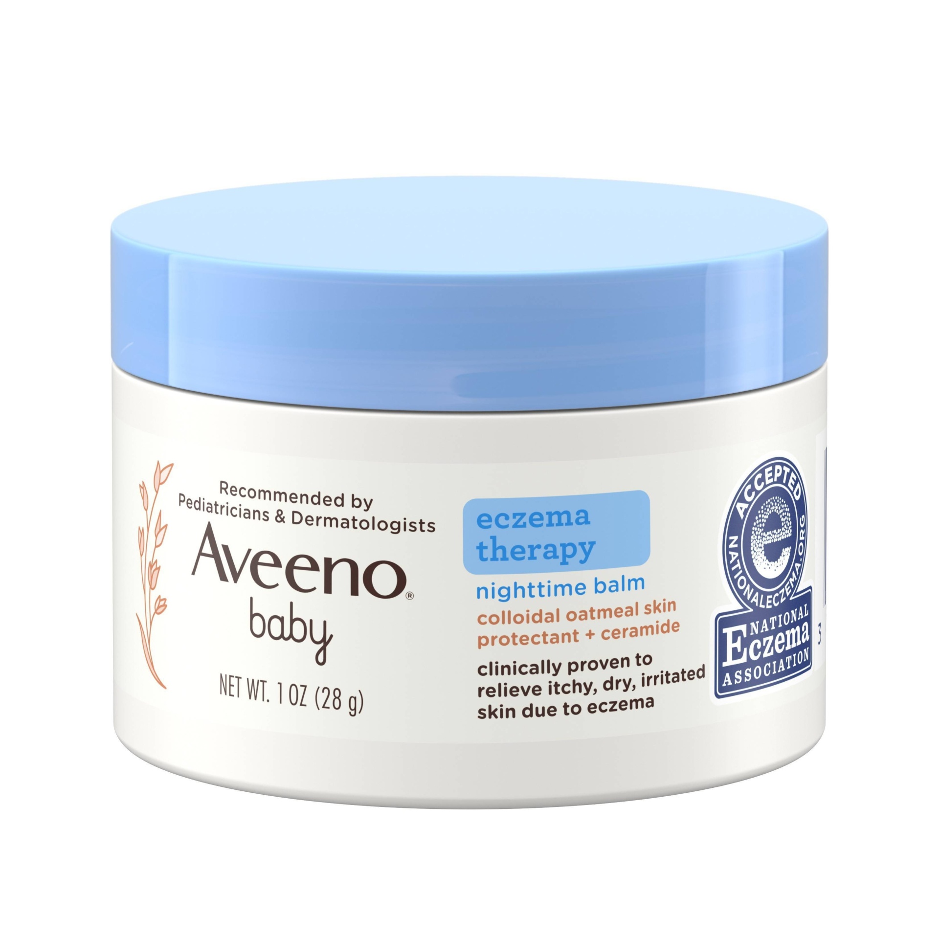 Aveeno Baby Eczema Therapy Nighttime Balm with Natural Oatmeal 1 oz Shipt