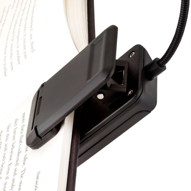 slide 2 of 5, WITHit Quad Light 4 LED Reading Light - Black, 1 ct