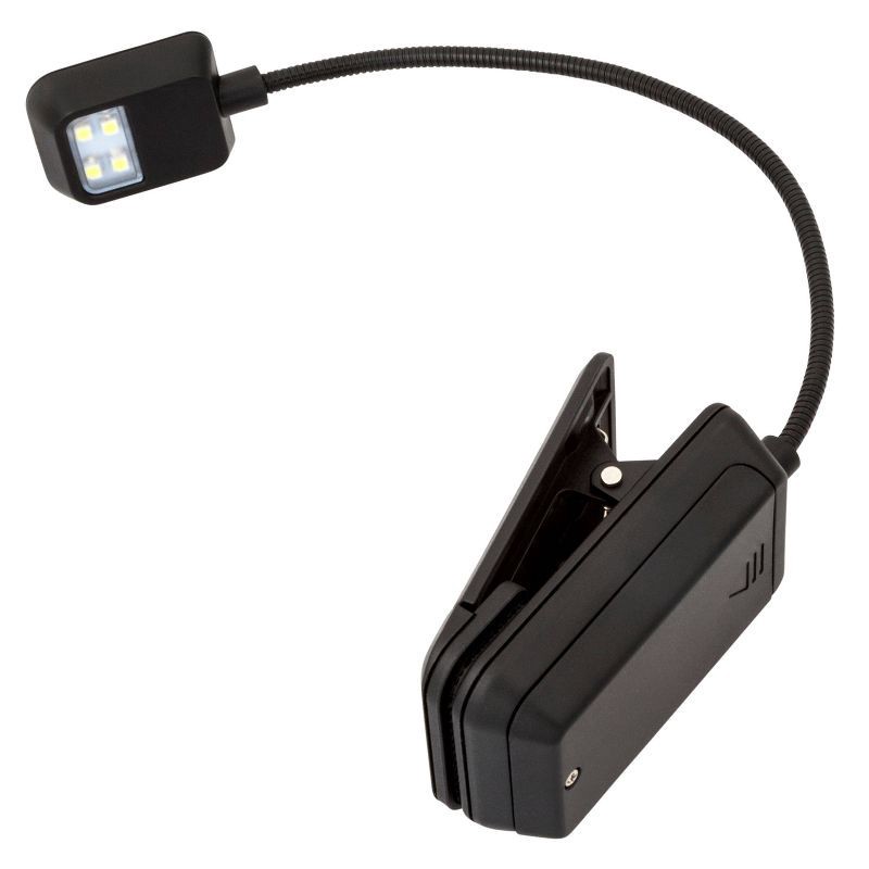 slide 3 of 5, WITHit Quad Light 4 LED Reading Light - Black, 1 ct