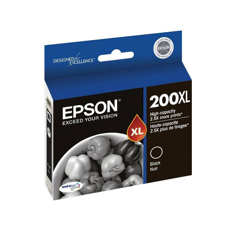 slide 2 of 6, Epson 200XL Single Ink Cartridge - Black (T200XL120), 1 ct