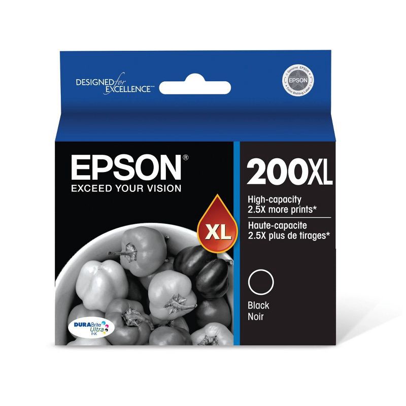 slide 1 of 6, Epson 200XL Single Ink Cartridge - Black (T200XL120), 1 ct