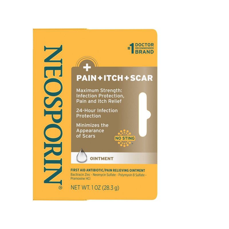 slide 1 of 6, Neosporin First Aid Antibiotic/Pain Relieving Ointment - 1oz, 1 oz
